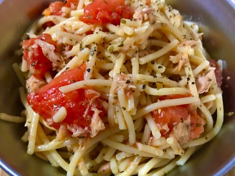 懐かしい給食の味♡ツナとトマトのパスタ